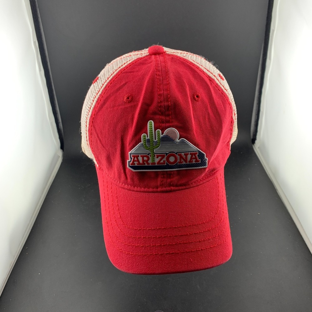 Zephyr NCAA Arizona Wildcats Trucker Cap Mens One Size Red White Snapback Hat